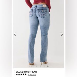 NWT True Religion Straight Jean
